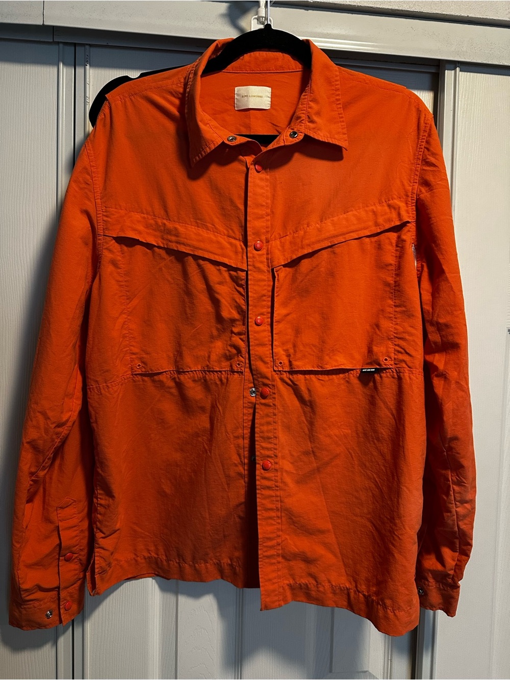 Aime Leon Dore Orange Lightweight Button-Up Shirt Jacket